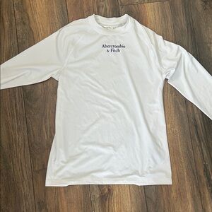 Abercrombie & Fitch White Crew Neck Shirt
